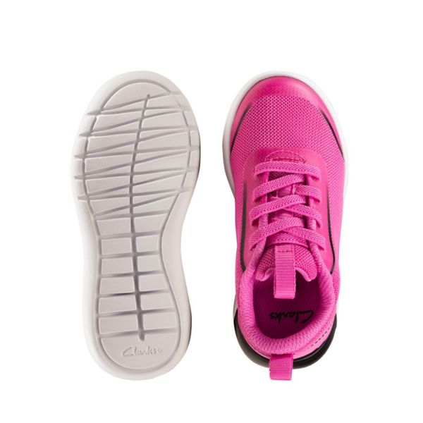 Clarks Girls Suburb Spark Toddler Trainers Pink | CA-7831265
